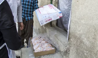 تهیه ۱۵۵۰ بسته غذایی برای خانواده‌های نیازمند